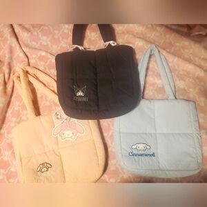 Sanrio puffer tote bag